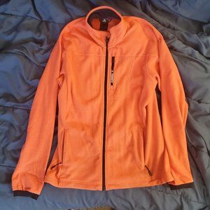 Adidas Terrex fleece zip-up jacket - coral orange - hunting